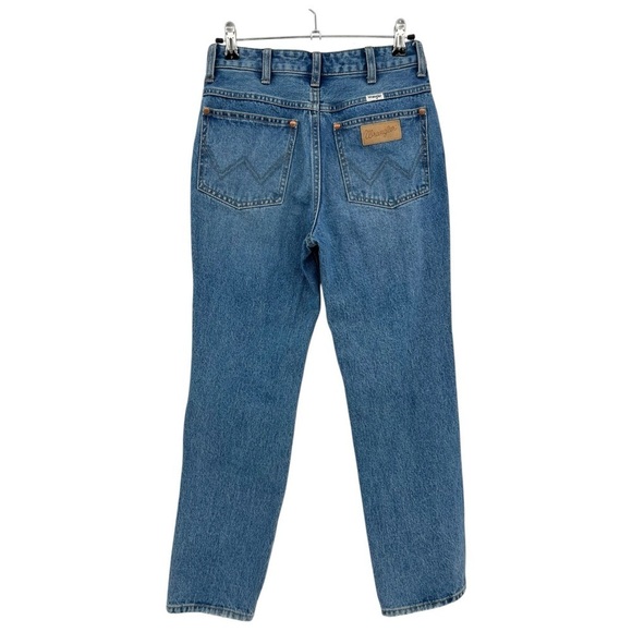 Wrangler Wild West Patty High Rise Distressed Cropped Straight Jeans Size 26 - Picture 4 of 12